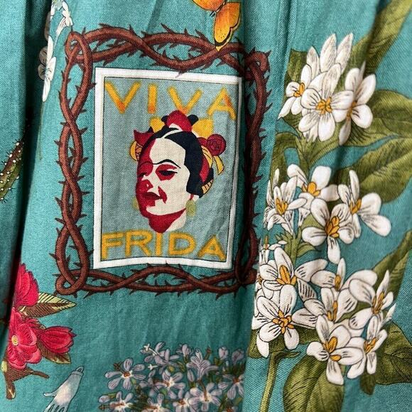 Hemet Frida Kahlo Mexican Art Rockabilly Pin-Up Retro Dress Size 2X NWT - Picture 5 of 10